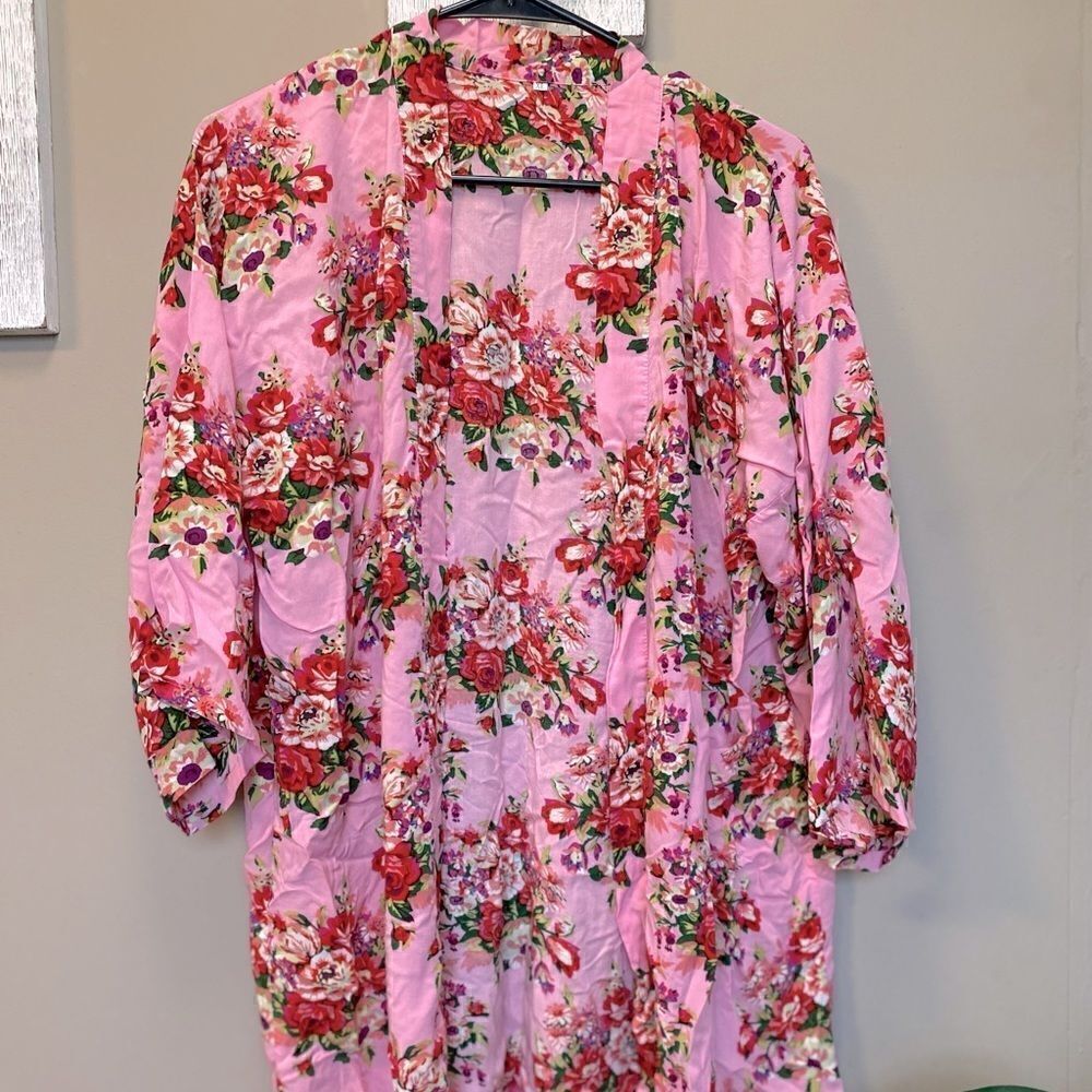 Bridal Floral Robe